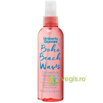 Spray Texturizant pentru Efect de Bucle Lejere cu Ulei de Cocos Boho Beach Waves 200ml