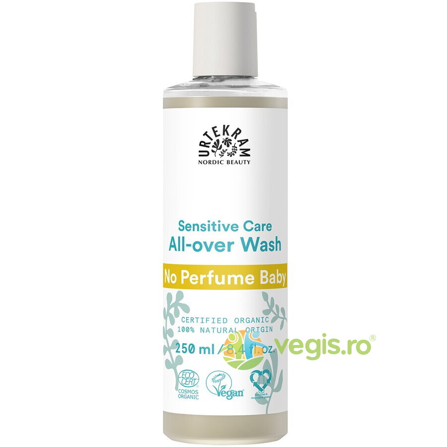 Gel de Dus si Sampon pentru Copii fara Parfum Bio 250ml