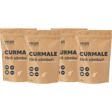 Pachet Curmale fara Samburi 1kg (4 x 250g)