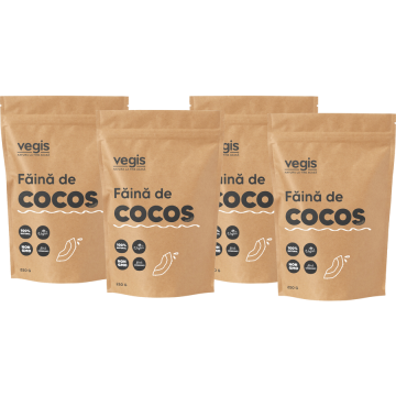 Pachet Faina de Cocos 1kg (4 x 250g)