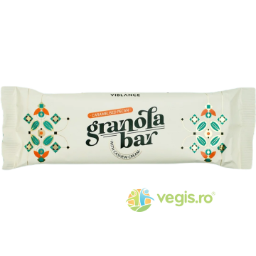 Baton Granola cu Nuci Pecan Caramelizate 55g