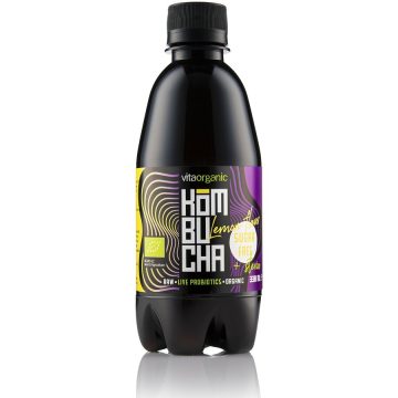 Kombucha cu Lamaie Indulcita cu Stevie Ecologica/Bio 330ml