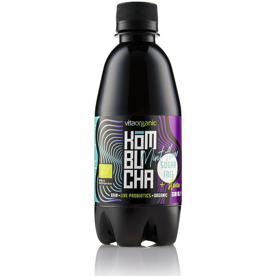 Kombucha cu Menta Indulcita cu Stevie Ecologica/Bio 330ml