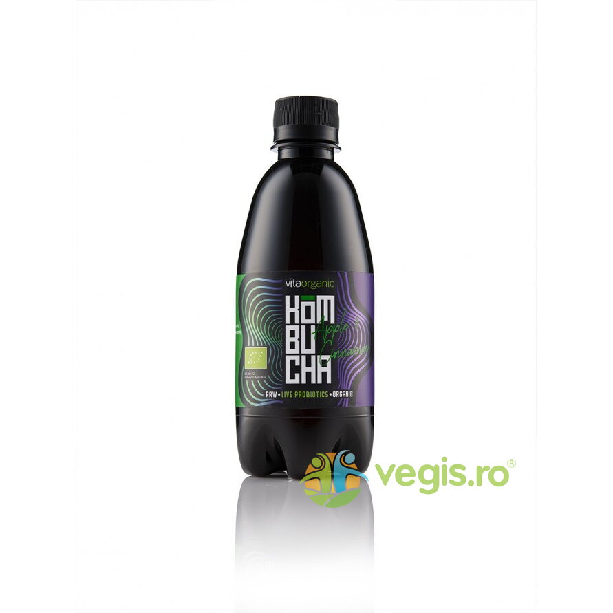 Kombucha cu Mere si Scortisoara Raw Ecologica/Bio 330ml