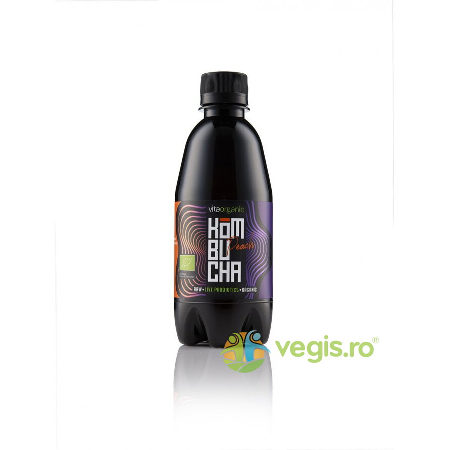 Kombucha cu Piersici Raw Ecologica/Bio 330ml