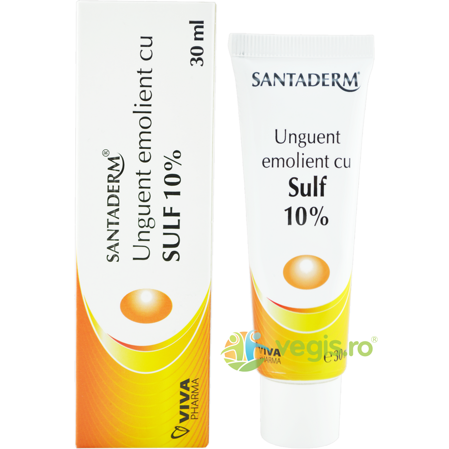 Unguent Emolient cu Sulf 10% Santaderm 30ml