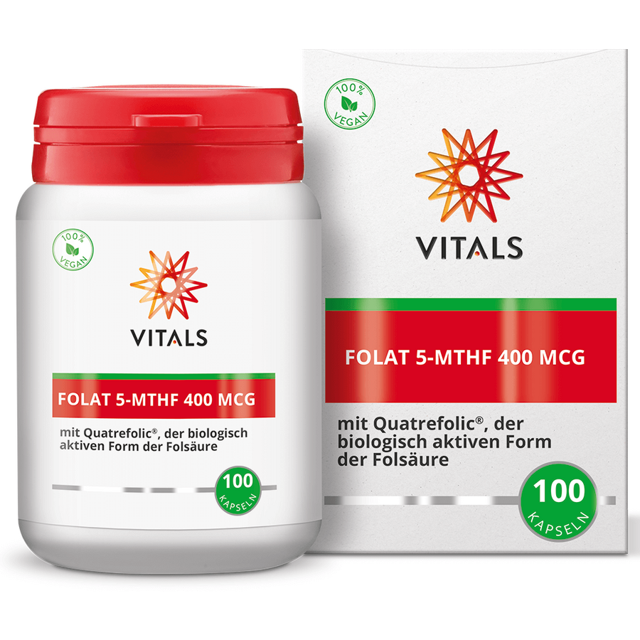 Folate 5-MTHF 400mcg 100cps