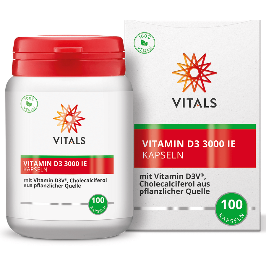 Vitamina D3 Vegana 3000UI 100cps