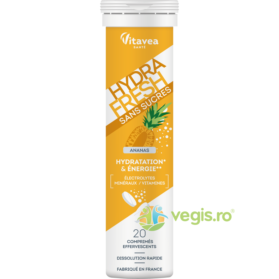 Electroliti cu Aroma de Ananas HydraFresh 20tb efervescente