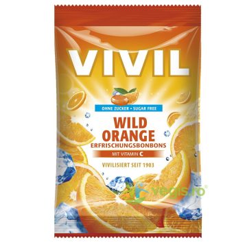 Bomboane cu Portocala Amara si Vitamina C fara Zahar 60g