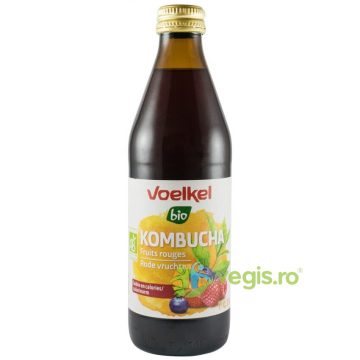 Bautura Kombucha cu Fructe Rosii Ecologica/Bio 330ml
