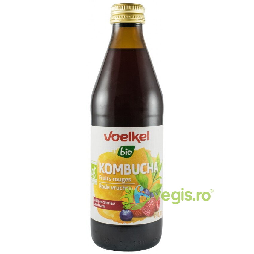 Bautura Kombucha cu Fructe Rosii Ecologica/Bio 330ml