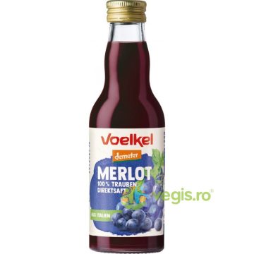 Suc de Struguri Rosii Merlot Ecologic/Bio 200ml