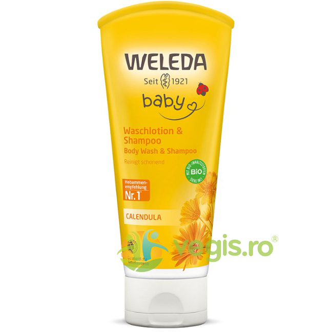 Gel de Dus si Sampon Delicat pentru Bebelusi cu Galbenele 200ml