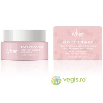 Masca Exfolianta Delicata pentru Ten Radiant Rose Coconut 50ml