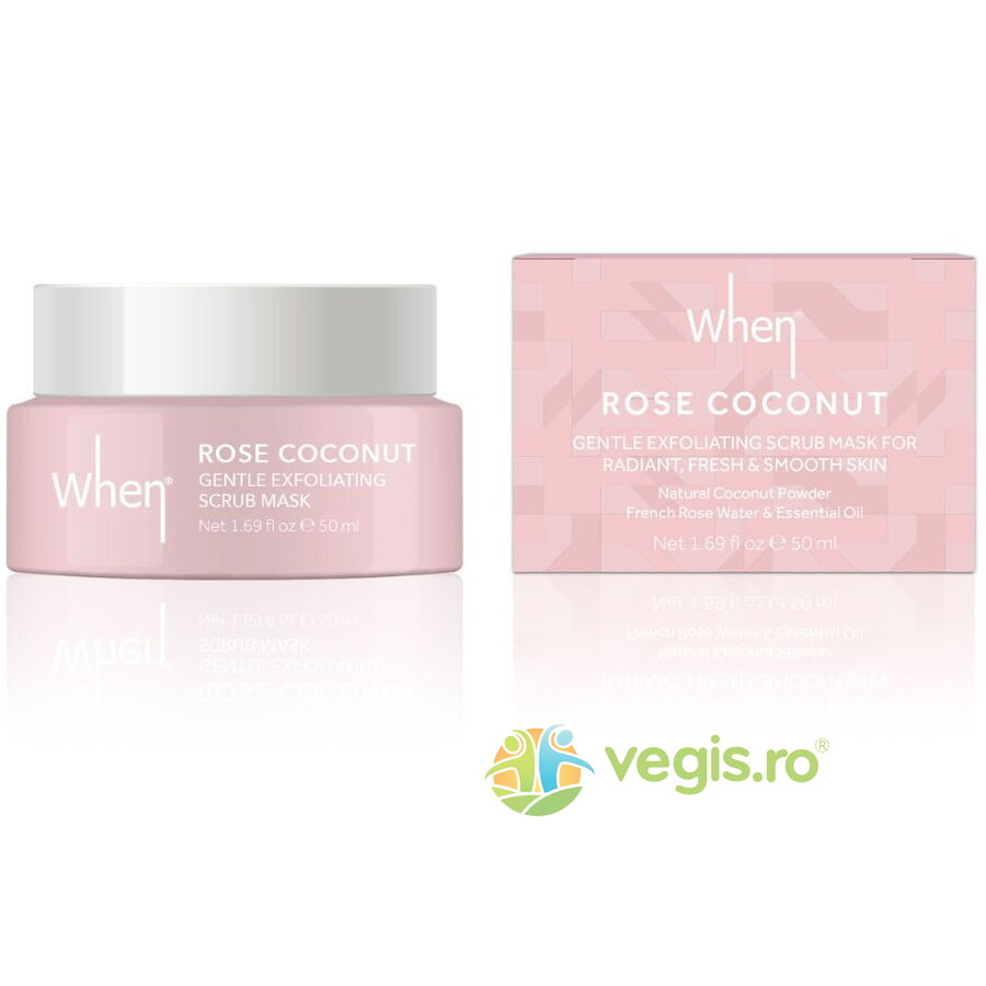 Masca Exfolianta Delicata pentru Ten Radiant Rose Coconut 50ml