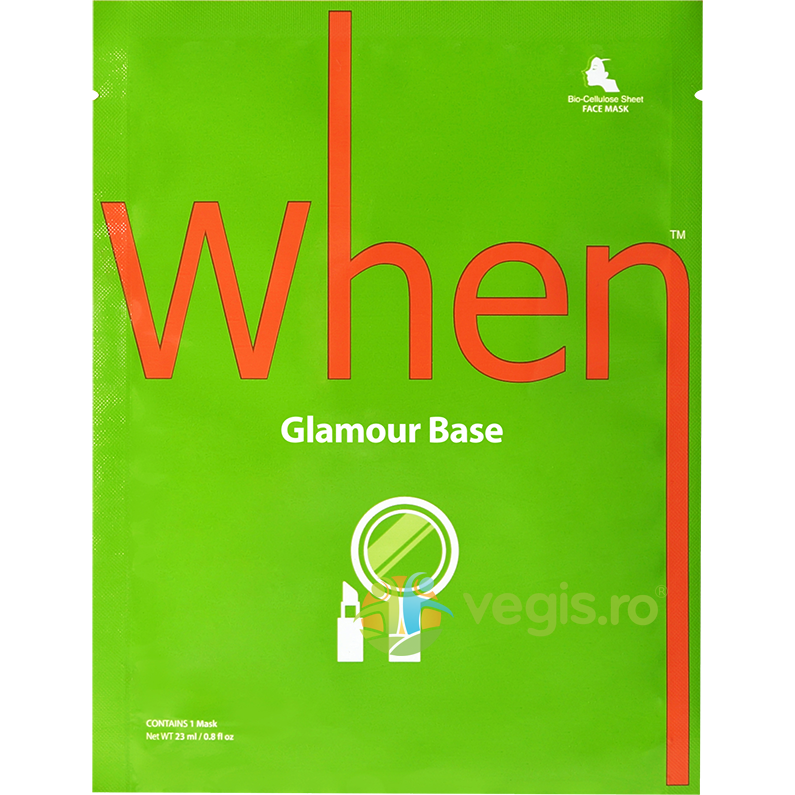 Masca Primer din Bioceluloza cu Peptide si Colagen Glamour Base 23g
