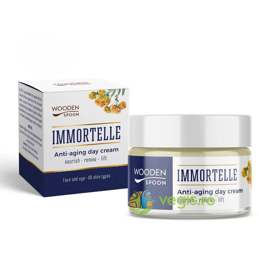 Crema de Zi Anti-Aging pentru Toate Tipurile de Ten cu Imortele 50ml