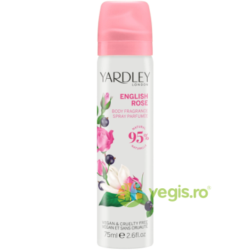 Spray de Corp cu Parfum de Trandafir Englezesc English Rose 75ml