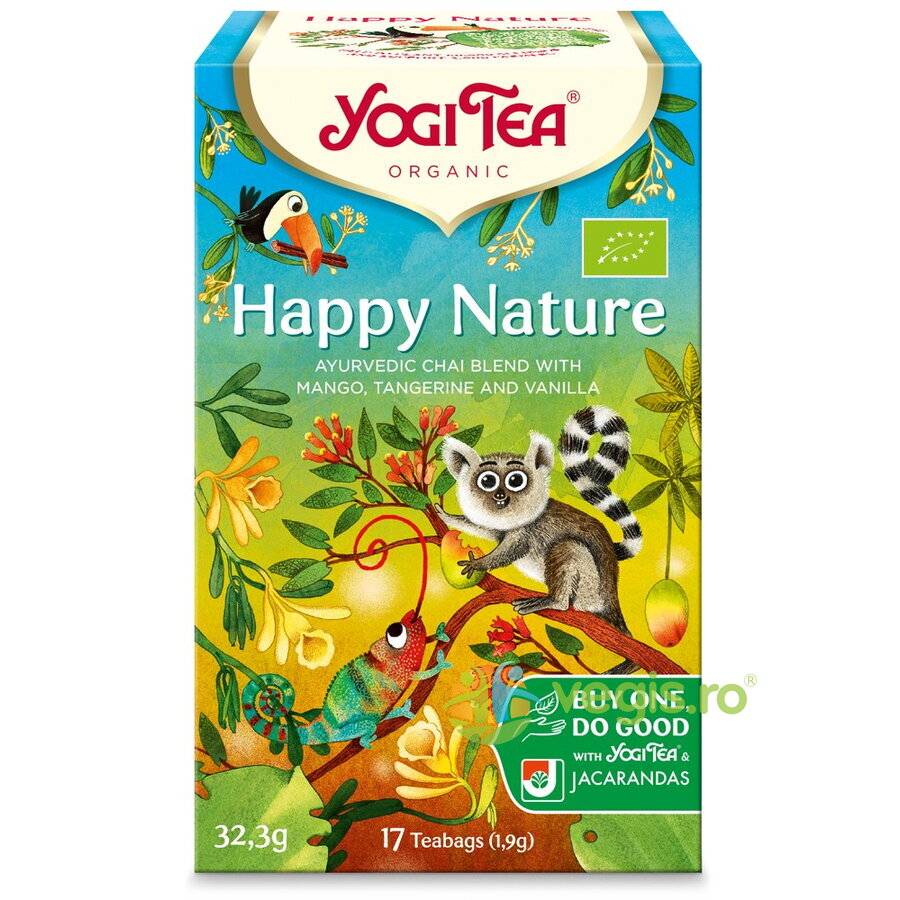 Ceai Happy Nature cu Mango, Mandarine si Vanilie Ecologic/Bio 17dz