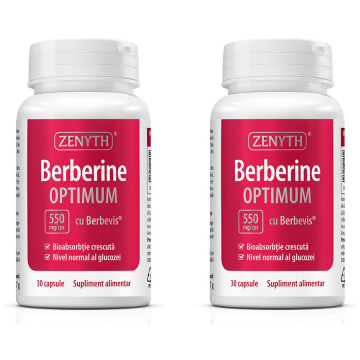 Pachet Berberina Optimum cu Berbevis® Extract 550mg 30cps + 30cps
