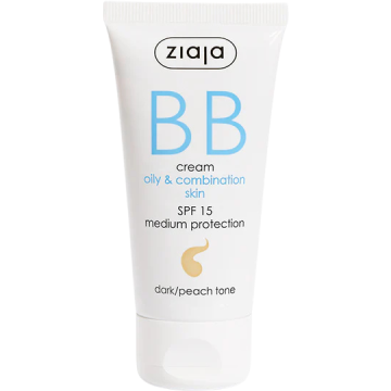 BB Cream pentru Ten Gras si Mixt SPF15 - Dark/Peach 50ml