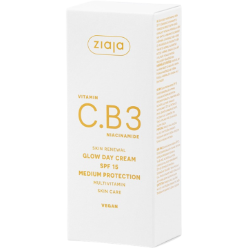 Crema de Zi SPF15 pentru Fata cu Vitamina C.B3 si Niacinamida 50ml