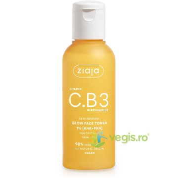 Lotiune Tonica pentru Fata cu Acid 1% (AHA+PHA), Vitamina C.B3 si Niacinamide 120ml