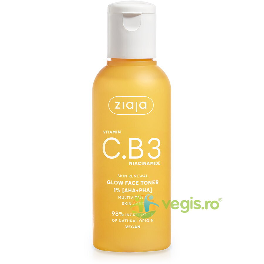 Lotiune Tonica pentru Fata cu Acid 1% (AHA+PHA), Vitamina C.B3 si Niacinamide 120ml