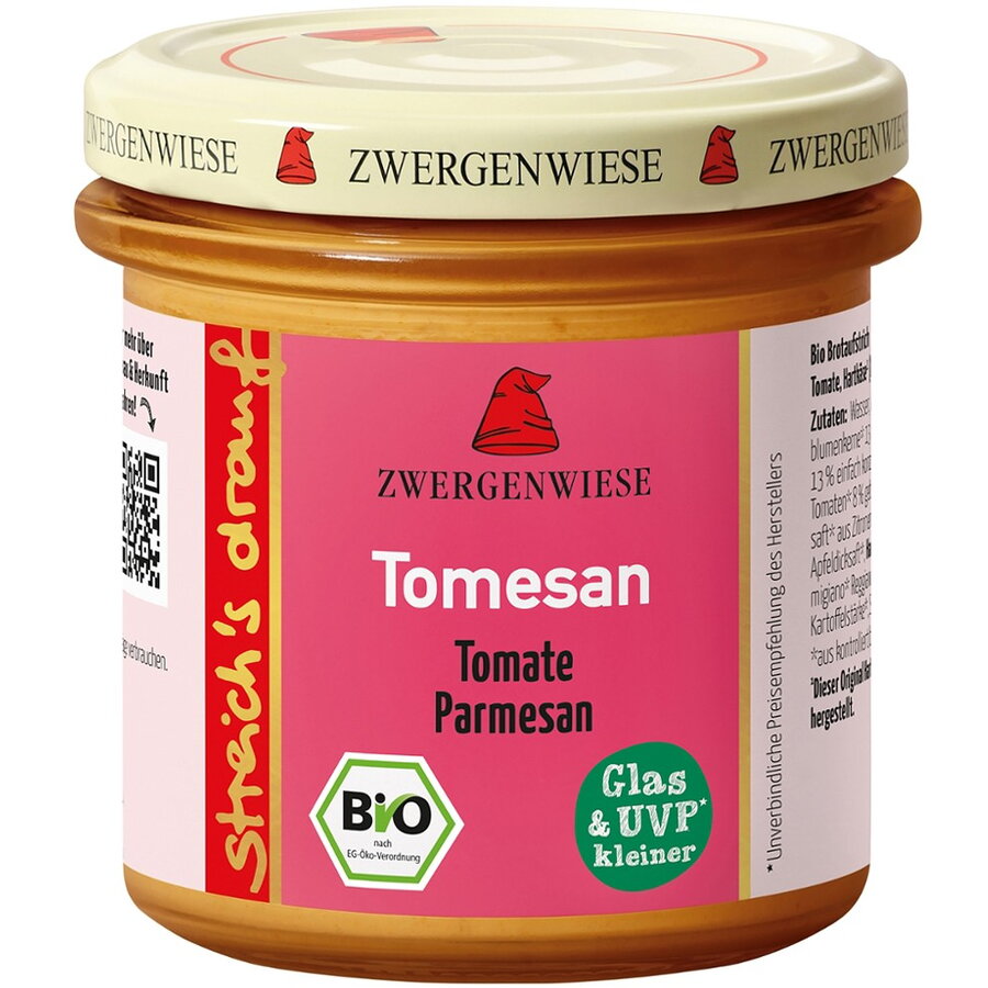 Crema Tartinabila Vegetala Tomesan cu Tomate si Parmezan fara Gluten Ecologica/Bio 135g