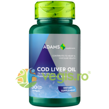 Ulei din Ficat de Cod (Cod Liver Oil) 1000mg 30cps