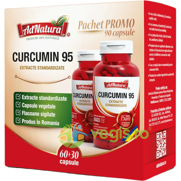 Pachet Curcumin 95 60cps+30cps
