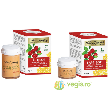 Laptisor de Matca Pur cu Vitamina C Naturala din Acerola 25g + 10g