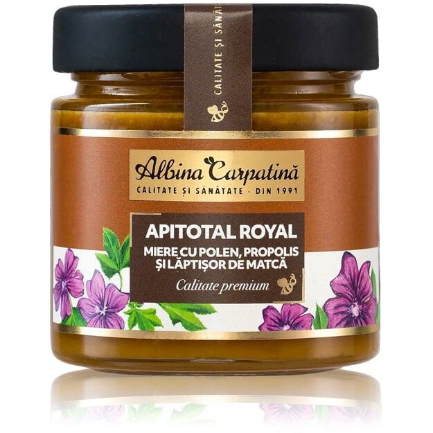 Miere cu Polen, Propolis si Laptisor de Matca Apitotal Royal 270g