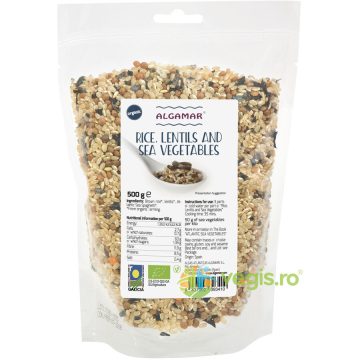 Orez si Linte cu Alge Sea Spaghetti Ecologic/Bio 500g