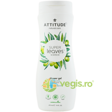 Gel de Dus Hranitor cu Frunze de Maslin Super Leaves 473ml