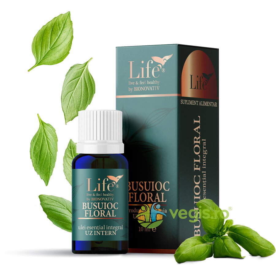 Ulei Esential Integral de Busuioc Floral pentru Uz Intern 10ml
