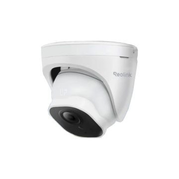 Camera supraveghere IP Dome Reolink RLC-520A P324, 5MP, IR 30 m, 4 mm, microfon, detectie persoane/vehicule, slot card, PoE