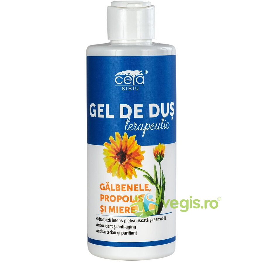 Gel de Dus Terapeutic cu Galbenele, Propolis si Miere 200ml