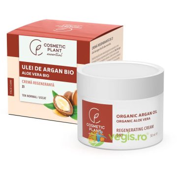 Crema Regeneranta de Zi cu Ulei Argan si Aloe Vera 50ml