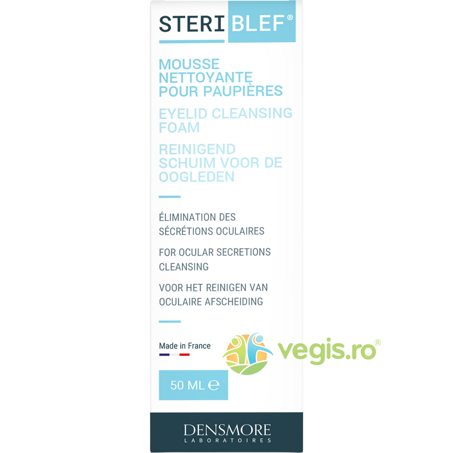 Steriblef Spuma de Curatare pentru Pleoape si Gene 50ml