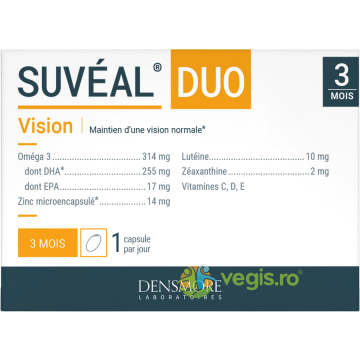 Suveal Duo (Imbatranirea Retinei, Pierderea Vederii Centrale, Sustinerea Vederii Normale) 90cps moi