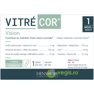 Vitrecor 30cps (Confort Vizual in Miodezopsii, Sustinerea Vederii Normale) 30cps vegetale