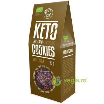 Fursecuri Keto Raw cu Cacao Ecologice/Bio 80g