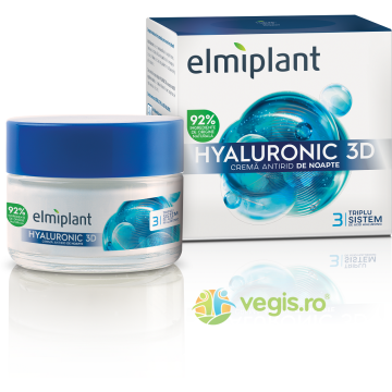 Crema Antirid de Noapte Hyaluronic 3D 50ml