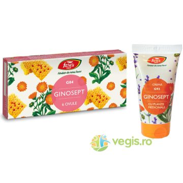 Pachet Ginosept (G86) Crema Solida 6 monodoze + Ginosept Crema (G93) 50ml