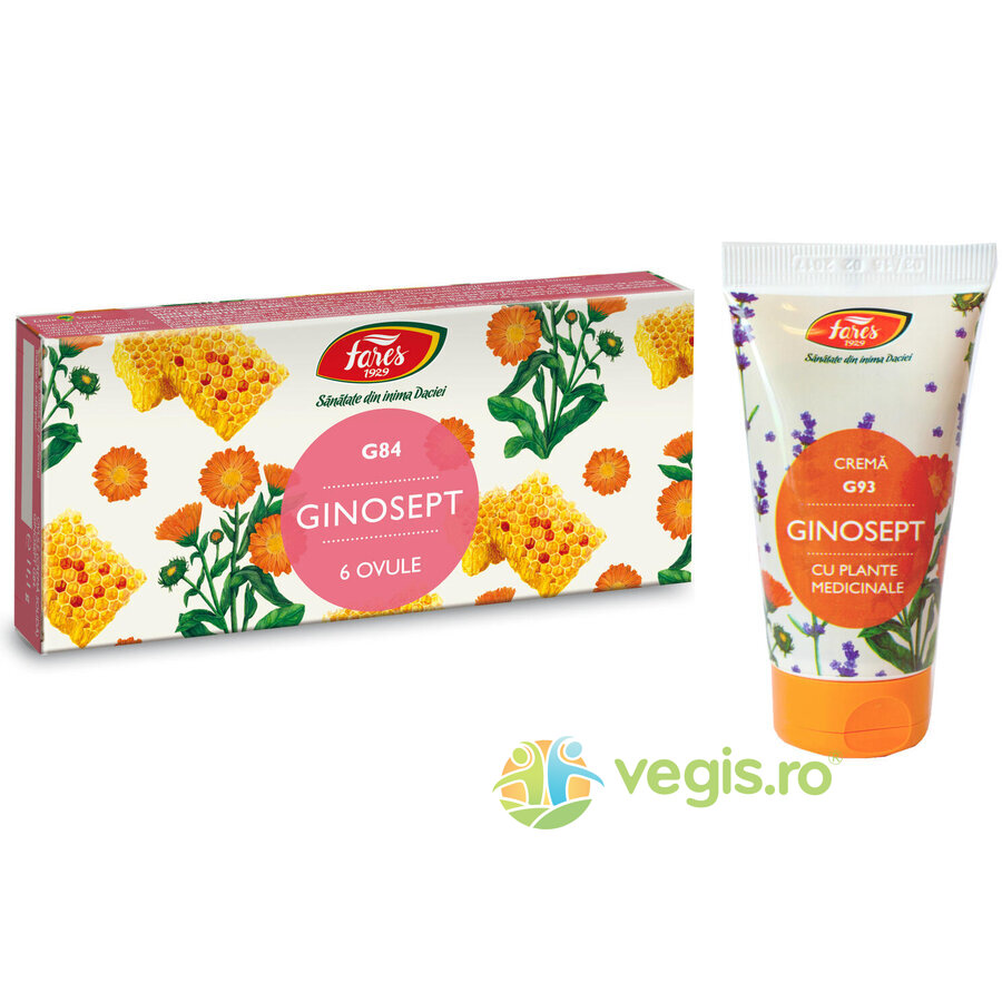 Pachet Ginosept (G86) Crema Solida 6 monodoze + Ginosept Crema (G93) 50ml