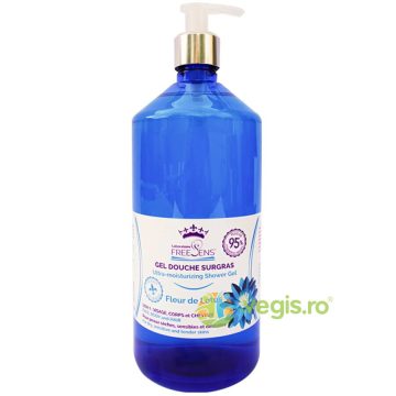 Gel de Dus Ultrahidratant 3 in 1 pentru Fata, Corp si Par cu Extract de Floare de Lotus 1L
