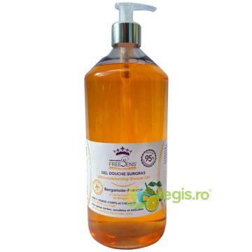 Gel de Dus Ultrahidratant 3 in 1 pentru Fata, Corp si Par cu Ulei Esential de Bergamota 1L