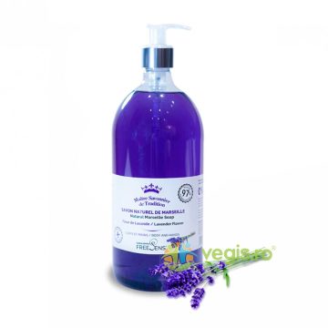 Sapun Natural Lichid de Marseille cu Parfum de Lavanda pentru Corp si Maini 1L
